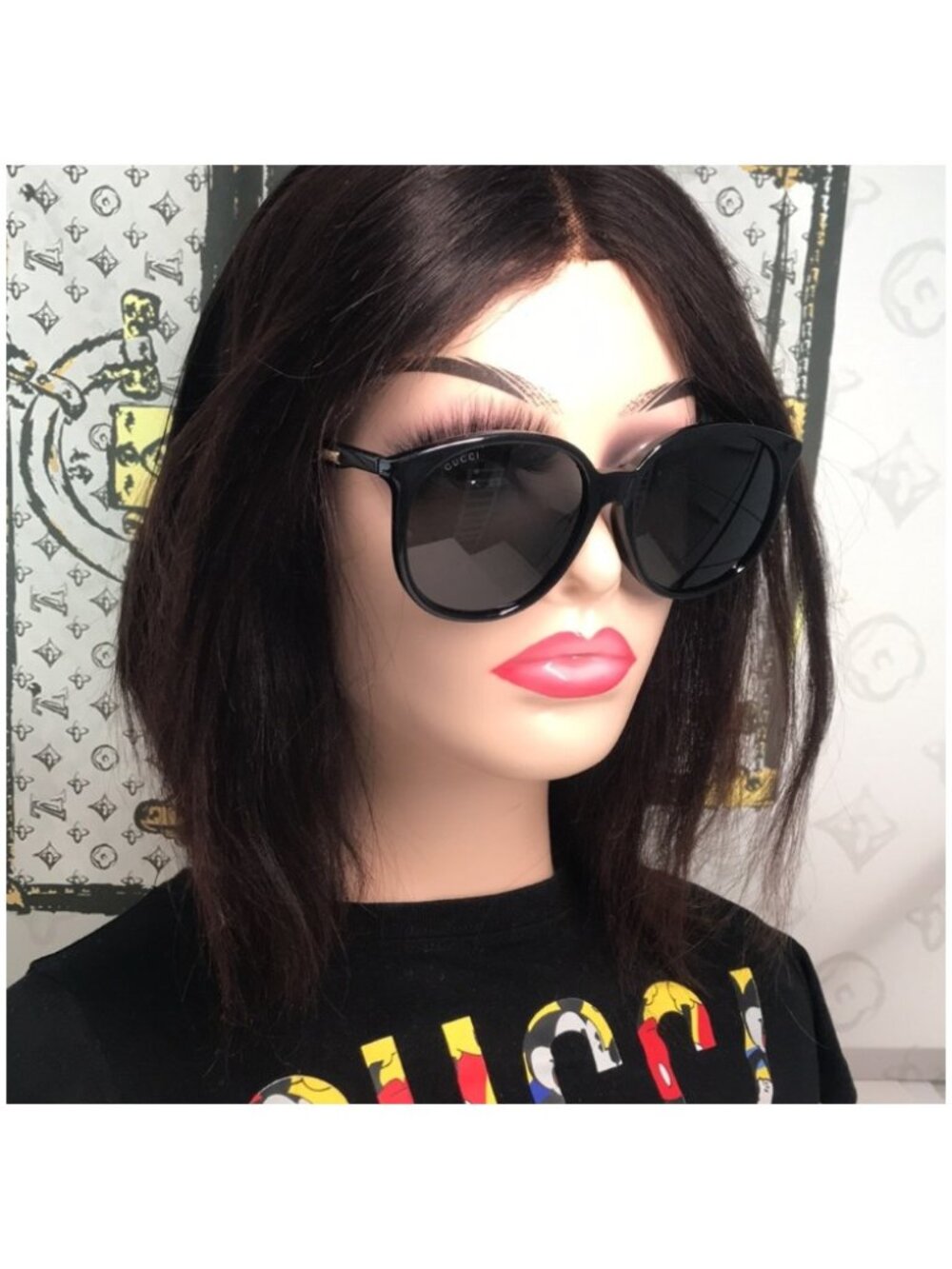Gucci GG0261SA Chic Black Sunglasses 001 New